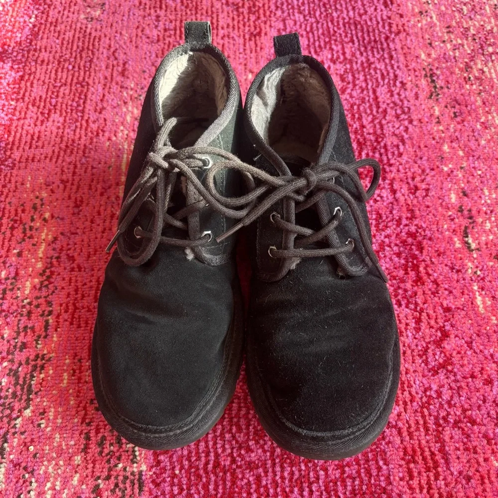 UGG Black Lace-Up Boots